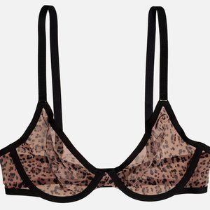 CUUP Mesh Plunge Bra 34D